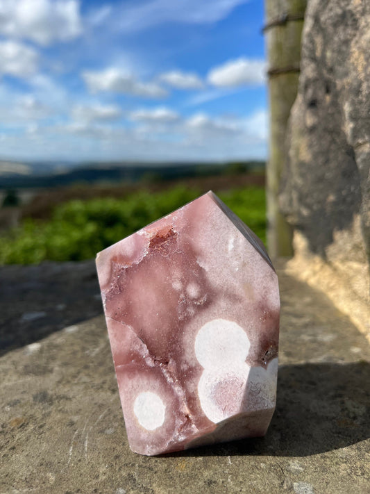 Pink and Purple Amethyst Druzy Flower agate freeform Rare high grade ethical Crystal from Madagascar comforting & calming