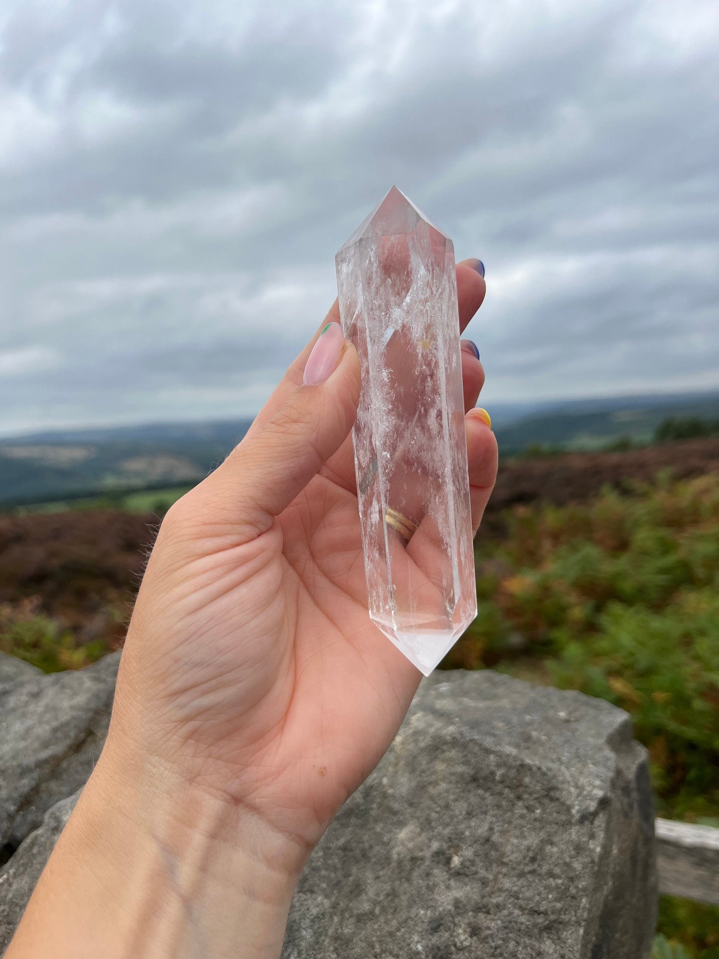 Clear Quartz Crystal DT healing manifesting desires amplifying energy ethically sourced from Madagascar