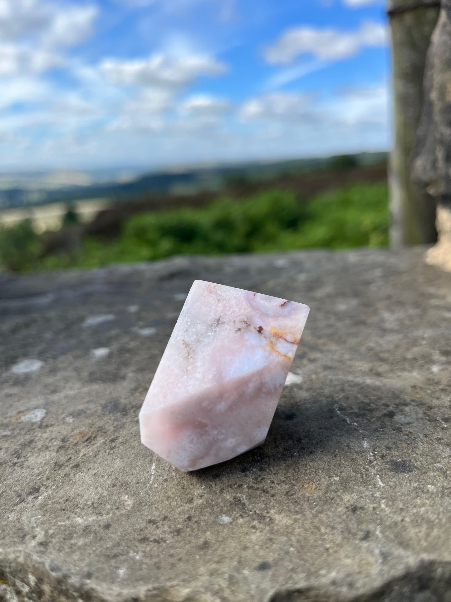 Pink and Purple Amethyst Druzy Flower agate freeform strawberry quartz Rare high grade ethical Crystal from Madagascar comforting & calming